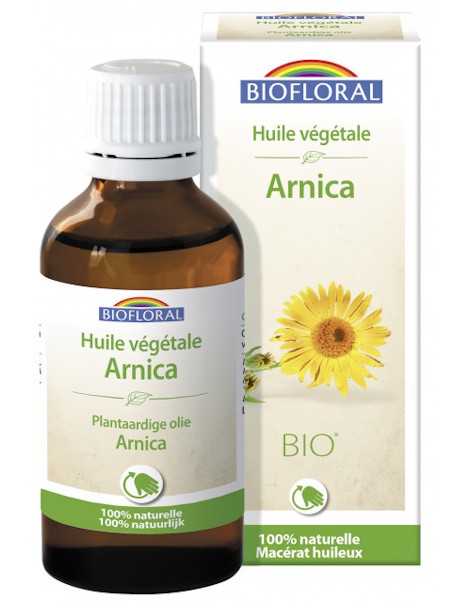 Huile végétale Bio d'Arnica 50 ml Biofloral macération de lfeurs d'arnica bio Abcbeauté