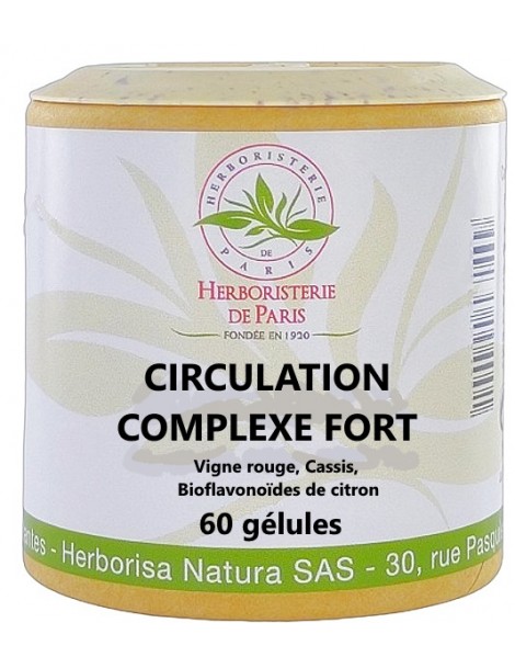 Circulation complexe fort 60 gélules Herboristerie de Paris complexe jambes légères santé vasculaire Abcbeauté