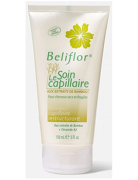 Masque capillaire Restructurant Bambou Tube 150 ml Béliflor silice céramides glycérine Abcbeauté soin cheveux