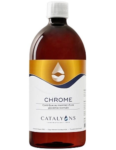 Chrome oligo-élément 1 litre Catalyons glycémine normale métabolisme général normal Abcbeauté