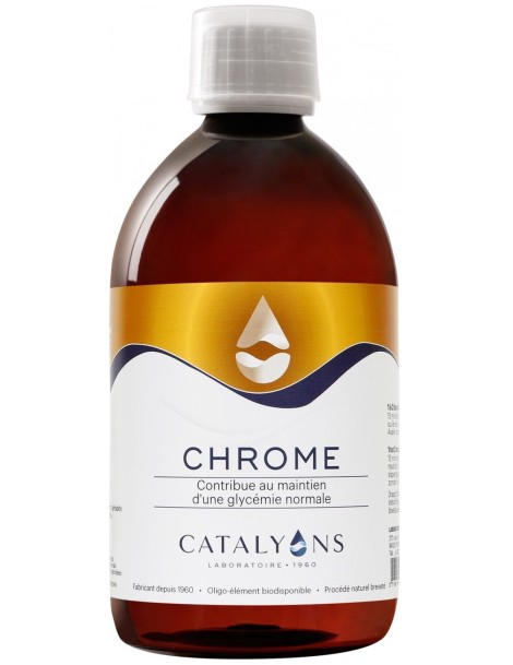 Chrome 500ml Catalyons taux de sucres dans le sang Abcbeauté oligo éléments