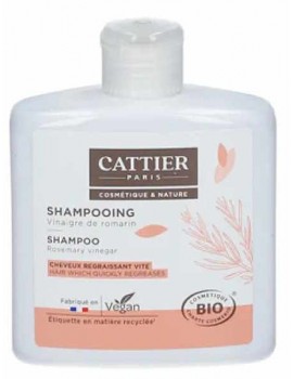 Shampoing vinaigre de romarin cheveux regraissant vite 250ml Cattier cheveux gras et ternes Abcbeauté