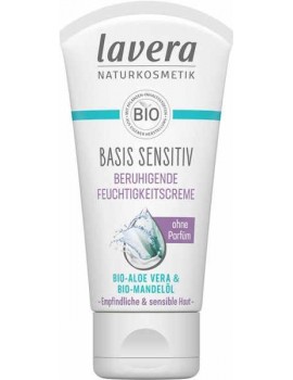Crème hydratante apaisante Basis sensitiv 50 ml Lavera crème de jour peau sensible Abcbeauté