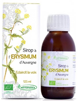 Sirop Erysimum Bio 125 ml Phytofrance thym romarin plantain Abcbeauté