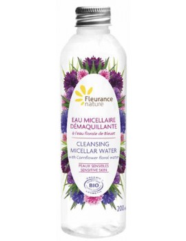 Eau micellaire démaquillante au bleuet bio 200ml Fleurance Nature aloe vera bleuet peau sensible abcbeauté