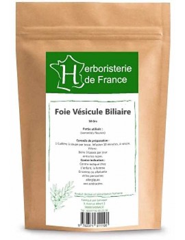 Tisane Foie vésicule 30 gr Herboristerie de France infusion foie vésicule biliaire Abcbeauté Herboristerie