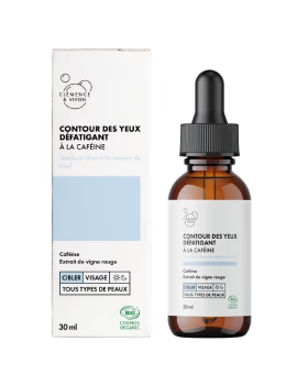 Contour des yeux défatigant 30 ml Clémence et Vivien sérum céféine hydrolat de bleuet Abcbeauté