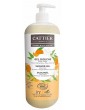 Gel douche sans sulfate parfum Clémentine Fleur d'oranger 1 Litre Cattier gel douche bio base lavante végétale Abcbeauté