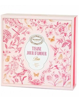 Coffret tisane Jour d'amour bio 20 sachets Provence d'Antan à partager avec votre partenaire Abcbeauté Herboristerie