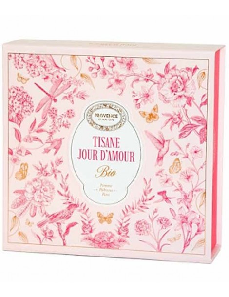 Coffret tisane Jour d'amour bio 20 sachets Provence d'Antan à partager avec votre partenaire Abcbeauté Herboristerie