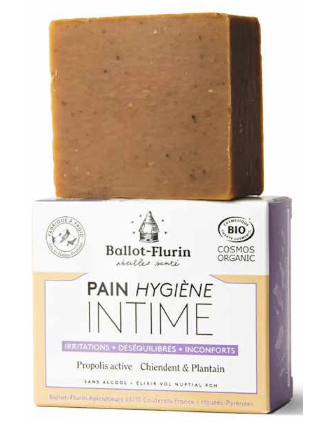 Pain Hygiène Intime à la Propolis 100gr Ballot Flurin propolis ricin olive laurier Abcbeauté hygiène féminine