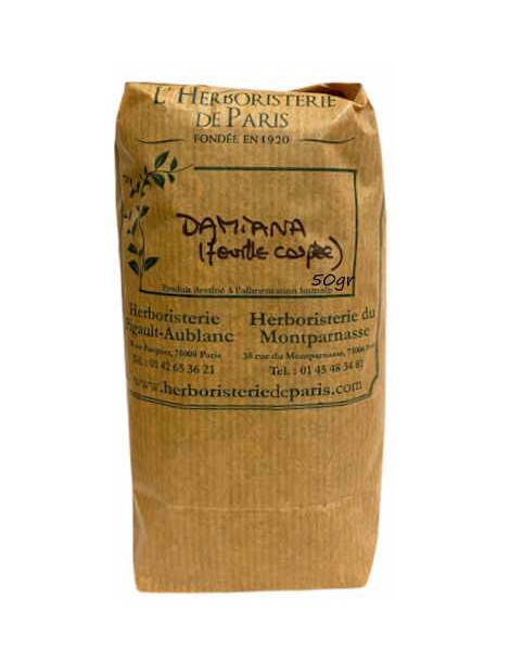 Tisane Damiana 50 gr Herboristerie de Paris sexualité et tonus Abcbeauté herboristerie