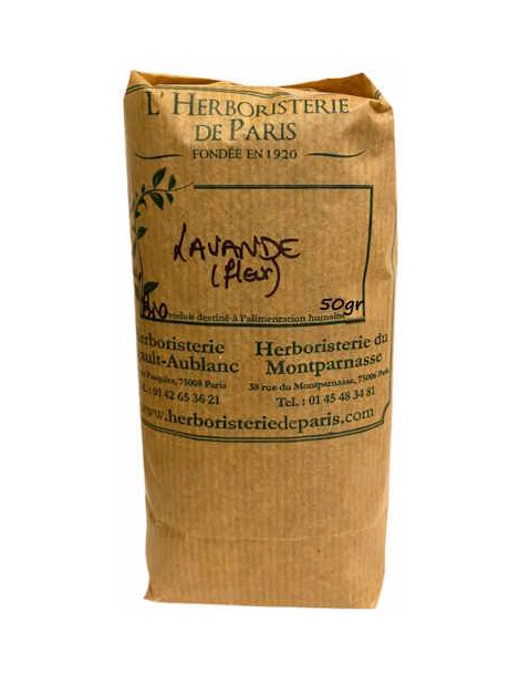Tisane Lavande bio 50 gr Herboristerie de Paris fleurs de lavande pour infusion Abcbeauté Herboristerie