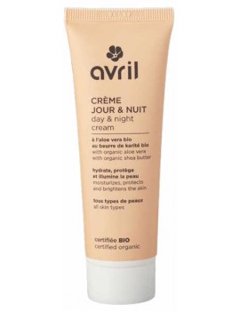 Crème Jour et Nuit certifiée Bio 50ml Avril Cosmétique crème 2 en 1 jour nuit Abcbeauté