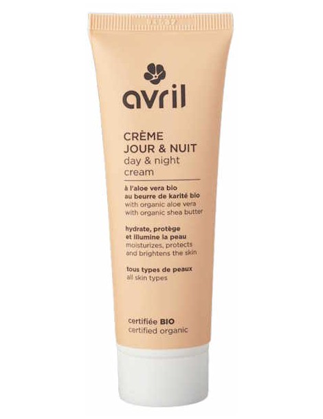 Crème Jour et Nuit certifiée Bio 50ml Avril Cosmétique crème 2 en 1 jour nuit Abcbeauté