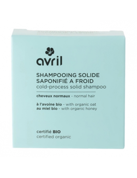 Shampooing solide saponifié à froid Cheveux normaux 100 gr Avril shampoing solide cheveux normaux Abcbeauté