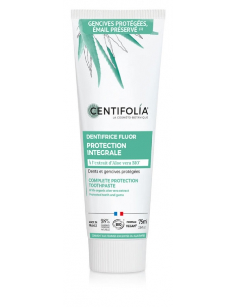 Dentifrice Protection intégrale au fluor 75ml Centifolia