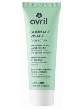 Gommage visage 50ml Avril poudre de riz et abricot karité aloe vera Abcbeauté cosmétique