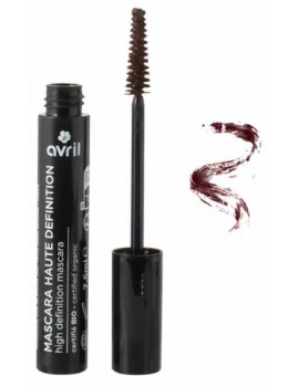 Mascara Haute définition  marron certifié Bio 7ml Avril Cosmétique cheveux chatain clair blond toux maquillage bio Abcbeauté