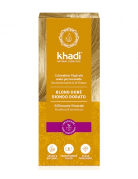 Coloration végétale Blond Doré 100 gr Khadi reflets dorés Abcbeauté