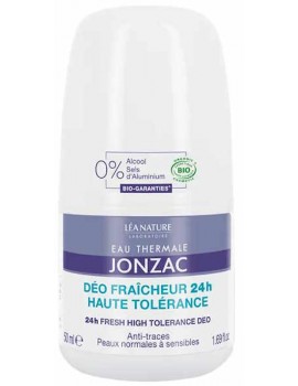 Déo fraicheur 24H Haute Tolérance 50ml Eau thermale de Jonzac déodorant bio peaux sensibles Abcbeauté hygiène