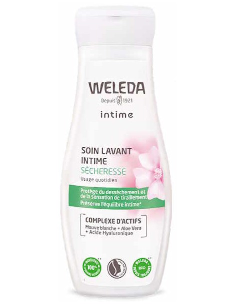 Soin lavant intime sécheresse 200 ml Weleda gel d'hygiène intime sécheresse vaginale Abcbeauté