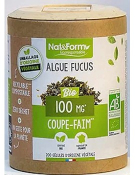 Algue Fucus Bio 200 gélules Nat et Form effet de satiété contrôle du poids Abcbeauté herboristerie