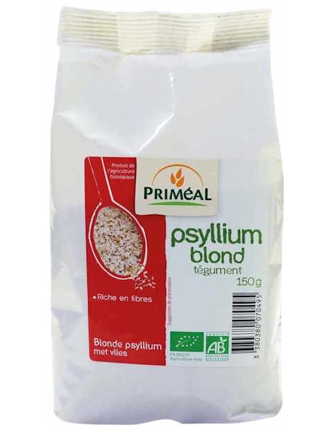  Psyllium blond tégument bio 150gr Priméal Fibres Psyllium effet fibres Transit Compléments Alimentaires,  abcBeauté.