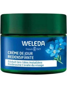 Crème de jour redensifiante Gentiane bleue et Edelweiss 40 ml Weleda Collagen+ Active Complex repulpant Abcbeauté