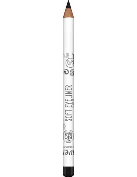 Crayon soft eyeliner Noir 01 1.14gr Lavera eye liner noir trait précis et durable Abcbeauté maquillage bio