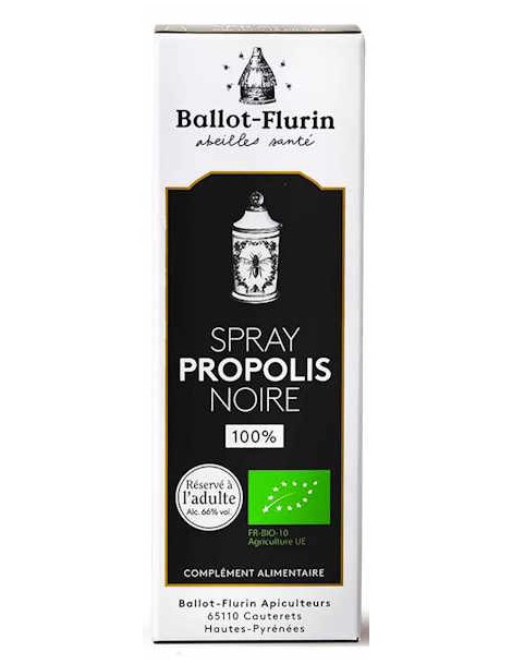 Spray Propolis noire française 15ml Ballot Flurin voie orale hygiène bucco dentaire gorge Abcbeauté