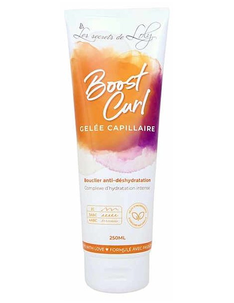 Boost Curl Gelée capillaire hydratante 250 ml Les Secrets de Loly gelée redéfinissante cheveux texturés abcbeauté