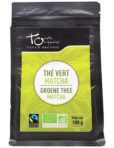 Thé vert bio Matcha vrac poudre 100gr Touch Organic thé vert japonais de cérémonie Abcbeauté thé à boire
