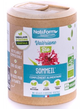 Valériane Bio extrait aqueux 90 gélules Nat et Form,  Sommeil,  Compléments Alimentaires,  abcBeauté