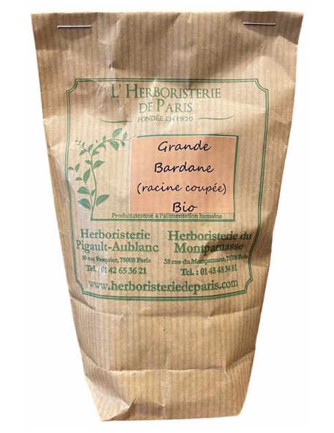 Tisane Grande Bardane Racine Bio 100gr Herboristerie de Paris racine de bardane peau foie Abcbeauté herboristerie