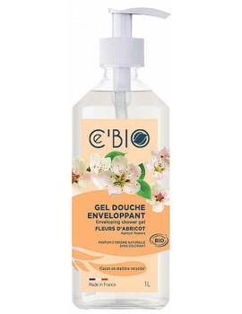 Gel douche Enveloppant Fleurs d'Abricot 1L Cé'Bio belles senteurs d'abricot de Provence douceur Abcbeauté gel douche bio