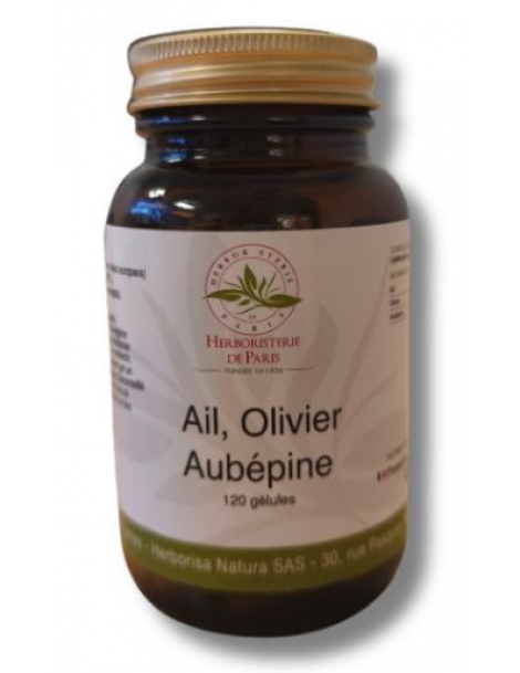 Ail Olivier Aubépine 60 gélules Herboristerie de Paris santé du coeur Abcbeauté herboristerie