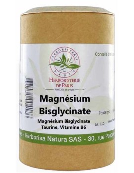 Magnésium Bisglycinate taurine vitamine B6 120 gélules Herboristerie de Paris stress nervosité Abcbeauté