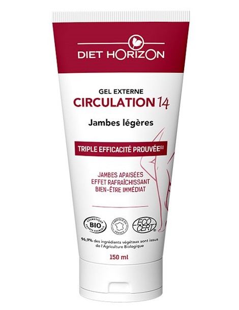 Circulation 14 Gel Externe bio Diet Horizon gel circulation bio Abcbeauté