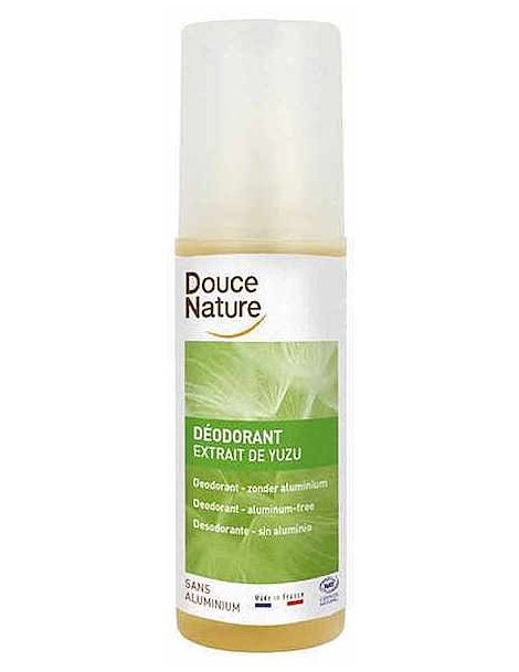 Déodorant à l'extrait de Yuzu 125 ml Douce Nature spray déodorant bio Abcbeauté hygiène corporelle
