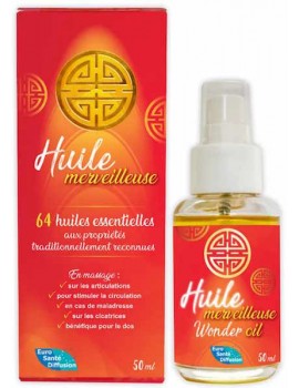 Huile merveilleuse 64 huiles essentielles 50ml Phytofrance massage articulaire dos cicatrices Abcbeauté aromathérapie