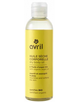 Huile sèche corporelle à l'huile d'Argan 200ml Avril Cosmétique inca inchi coco jojoba argan Abcbeauté