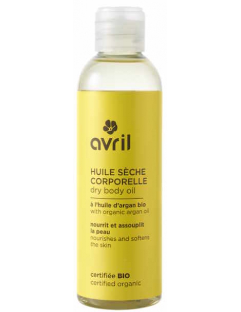 Huile sèche corporelle à l'huile d'Argan 200ml Avril Cosmétique inca inchi coco jojoba argan Abcbeauté