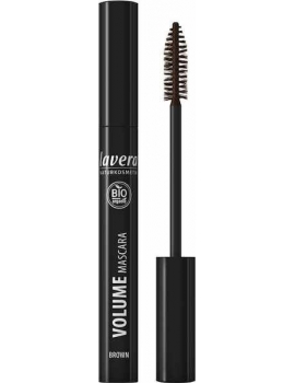 Mascara Volume Marron 9ml Lavera certifié Bio  cheveux chatain clair blond toux maquillage bio Abcbeauté