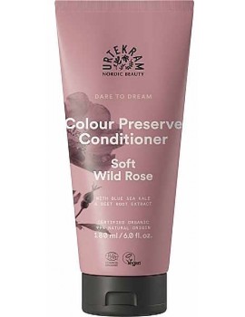 Après shampooing cheveux colorés à la Rose Sauvage Soft Wild Rose 180ml Urtekram produit capillaire biologique Abcbeauté