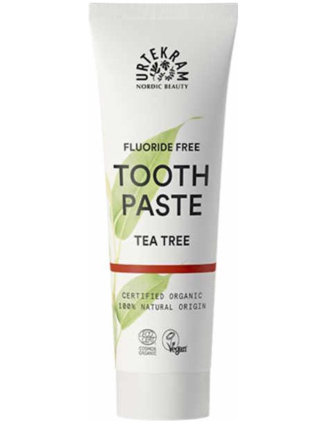 Dentifrice au Tea tree 75ml Urtekram arbre à thé myrrhe magnolia Abcbeauté hygiène bucco dentaire