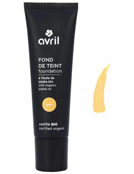 Fond de teint Doré certifié Bio 30ml Avril Cosmétique hâle naturel peau mate Abcbeauté maquillage bio