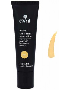 Fond de teint Sable certifié Bio 30ml Avril Cosmétique peaux hâlées légèrement mates Abcbeauté